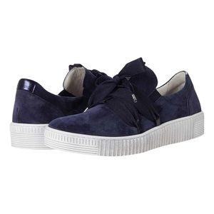 Gabor Women's 83.333.16 Navy Suede Sneakers
